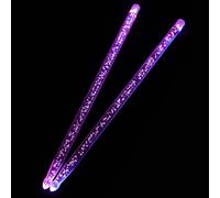 STOBAZA 5a Luminous Drumsticks 2pcs Glow Percussion Sticks Red Blue Bubble Design for Stage Performance and Jazz Drumming