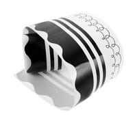 STOBAZA 5cm X 5m Scalloped Bulletin Board Border Trim Roll, Removable Black Waved Chalkboard Edge for Classroom and Teacher Display, School Notice Board Decoration