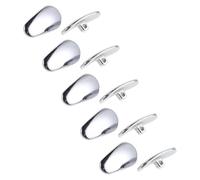 STOBAZA 5pairs Ceramic Eyeglass Nose Pads Screw Replacement for Secure Non-slip Grip Break-resistant Nosepieces for Glasses Comfortable Pressure-relief Pads for Long Wear and Active Use