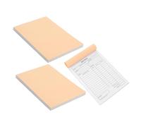 STOBAZA 5pcs 3-Part Carbonless Invoice Receipt Pads 60-Page Paper Booklets for Small Business Billing and Order Entry, Portable Business Receipt Organizer for Florist Order Forms