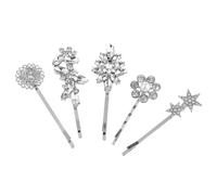 STOBAZA 5pcs Five-pointed Star Flower Hairpins Bobby Pins for Lady Hair Clips Hair Decal Flower Clips for for Princess Accessories and Little Girls Accessories