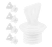STOBAZA 5pcs Leakproof Sealing Stopper Caps for Hot Water Bottles, White Pp Material, Easy to Tighten and Loosen, Reusable Replacement Plugs for Hot Water Bottle Pack