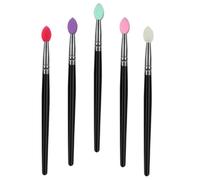 STOBAZA 5pcs Makeup Brush with Artificial for Eye Shadow and Face Mixed Color Soft Brushes for Full Face Makeup Suitable for Sensitive Skin and Travel Use