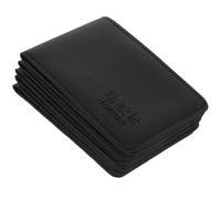 STOBAZA 5pcs PU Leather Drivers License Holder Multi-Card Slots, Double Fold Car Registration and Insurance Card Holder, Black Paperwork Wallet for Men and Women