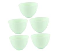 STOBAZA 5pcs Silicone Facial Mask Bowls Medium DIY Mask Making Tool Salon Use Flexible Anti-Fall Soft Silicone Material for Mixing Skincare Ingredients