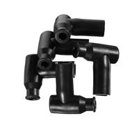 STOBAZA 5pcs Spark Plug Cap Boot Spark Plug Shield Black Caps for Multi-vehicle Use Protect End and Insulator