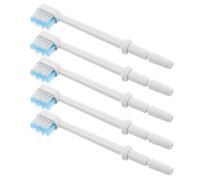 STOBAZA 5pcs Square Toothbrush Replacement Heads for Compatible Water Flosser Tips Fit Dental Brush Tips with Soft Bristles High-Pressure Resistant Interdental Cleaning Heads