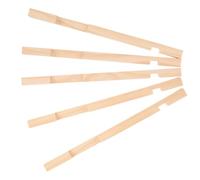STOBAZA 5pcs Wooden Beekeeping Entrance Reducer for 10 Frame Hive Boxes Khaki Hive Front Guard Supporting Health and Permitting Natural Airflow for Apiary Use