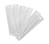 STOBAZA 6 Pack Reflective Sign Post Panels Road Reflector Markers for Driveway Parking Lot Street and Highway Use High Visibility Traffic Warning Panels for Night Safety