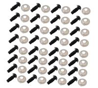 STOBAZA 600pcs Black Safety Eyes with Spacers for Crochet and Plush Plastic Doll Craft Eyes Kit for Amigurumi Bear Dolls Multipurpose Crafting Accessories