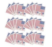 STOBAZA 60pcs Patriotic Usa Flag Face Stickers Temporary Tattoos Paper Material, Easy to Adhere and Versatile Application for Fourth of July Celebrations and Flag Parties