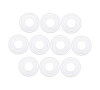 STOBAZA 60PCS White Plastic Dream Catcher Rings Round Hoops for DIY Crafting Crochet Wedding Decorations Lightweight Hanging Circles for Macrame and Floral Wall Art