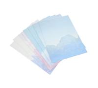 STOBAZA 64pcs Cloud Pattern Letter Papers Writing Stationery for Students Home School Vintage Style Blessing and Thank You Note Papers with Charming Designs