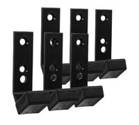 STOBAZA 6Pcs Barbell Holder Wall Mount Rack Dumbbell Hanger Heavy Duty Space-saving Fitness Equipment Storage for Home Gym Garage