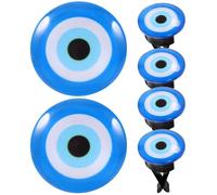 STOBAZA 6pcs Blue Evil Eye Car Vent Diffuser Clips Creative Auto Decorations Car Interior Air Freshener Outlet Clip Suitable for Dashboard and Travel