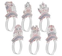 STOBAZA 6pcs Independence Day Hairbands Unique Patriotic Head Decorations for Adults Comfortable Party Props for July Celebration and Cosplay