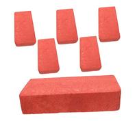 STOBAZA 6pcs Lightweight Foam Fake Brick Props for Comedy Stage Tricks Foam Bricks Safe Portable Red Miniature Building Blocks for Halloween Film Performance