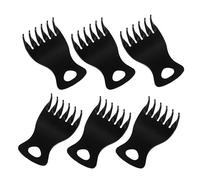 STOBAZA 6pcs Men Hair Styling Comb Set, Wide Tooth Plastic Barber Combs for Hair Cutting and Grooming, Vintage Backcombing Hairdressing Tools for Home and Salon Use