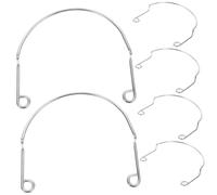 STOBAZA 6pcs Metal Pool Table Corner Brackets Multi-functional Billiard Net Bag Fixators for Snooker Table Mesh Pocket Support Frame Quick Installation Accessories for Billiard Clubs and