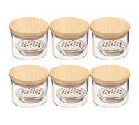 STOBAZA 6pcs Nail Accessories Nail Art Brush Manicure Glass Bowl Manicure Dish Care Tools Art Liquid Bowl Wash Cup Tool Organizer Tray Plate Dish Transparent