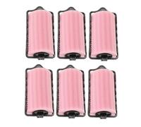 STOBAZA 6pcs No Heat Sponge Curlers Soft Foam Hair Rollers for Women Overnight Sleep-in Styling Tools for All Hair Types Creates Natural Pear Curls