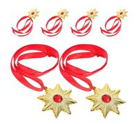 STOBAZA 6pcs Realistic Vampire Necklace Choker for Men and Boys, Plastic Halloween Medal with Eyecatching Accessories, Authentic Effect for Annual Vampire Cosplay and Themed Halloween