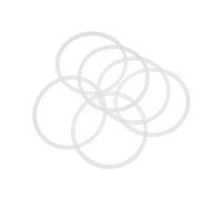 STOBAZA 6pcs Silicone Replacement Gasket for Insulated Tumblers Leakproof Seal Washers for Stainless Steel Water Bottles Easy-clean Transparent O-ring Lid Seals