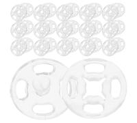 STOBAZA 80 Sets Plastic Snap Fasteners Invisible Buttons for Sewing Fabric and Hats, Round 13mm Plastic No-sew Buttons for Repairs and Travel Projects