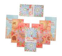 STOBAZA 8pcs Eid Mubarak Paper Envelopes with Elegant Moon Star Castle Designs Decorative Islamic Money Holders for Eid Festival Cards and Party Supplies