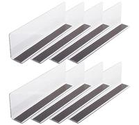 STOBAZA 8pcs Magnetic Shelf Dividers for Wire Shelving Organizational Baffle Storage for Closet and Retail Displays Easy Installation Efficient Classification