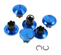 STOBAZA 8pcs Metal Thumb Grips for Edge Elite Controller High Low Thumbstick Caps with Fast-action Back Buttons Replacement Covers to Enhance Gaming Performance Blue