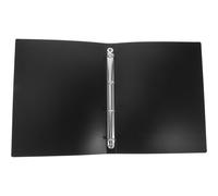 STOBAZA A4 4-Ring File Binder Folder Black, Multi-Function Document Organizer for Music Scores and Loose Leaf Papers, Office and School Filing Storage