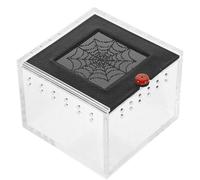 STOBAZA Acrylic Terrarium Container Habitat Feed Boxes Lizard Carriers with All-round Ventilation Design Viewing and Adequate Air Circulation for Soldier Crabs and Geckos