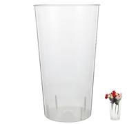 STOBAZA Acrylic Vase Large Transparent 12 Inch Cylinder Vase for Flower Shops and Home High Decorative Vase for Fresh Flower Arrangements