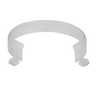 STOBAZA Adaptive Plate Guard for 9 to 12 Inch Dining Plates, Spill Proof Food Barrier with Clip-on Design, Easy to Clean Plastic Arc-Shaped No Spill Living Aid for Elderly in Care