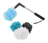 STOBAZA Adjustable Back Scrubber Brush Large Cleaning Surface and Hard Nylon Bristles with Long Handle for Physical Exfoliation and Removing Dullness for Shower Suitable for Home Use