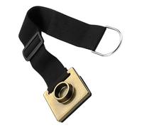 STOBAZA Adjustable Cello Endpin Stopper Golden Alloy and Oxford Cloth Material with Wide Strap and Non-slip Rubber Pad Stretch Range 38-70cm Suitable for Cello and Chair Leg