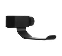 STOBAZA Adjustable Clamp Headphone Holder for Music and Microphone Stands, Iron and Plastic Construction with Space-saving Storage, Curved Cradle Design for Musicians and Home Studios