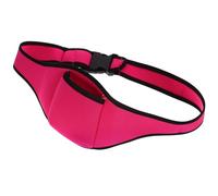 STOBAZA Adjustable Mic Belt Pouch for Fitness Trainers Running Waist Bag with Microphone Carrier and Phone Storage Comfortable Fit for Various Waist Stylish Rosered Design
