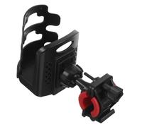 STOBAZA Adjustable Microphone Stand Drink Holder with Rotatable Clamp Cycling Water Bottle Mount for Live Streaming Music Practice and Mountain Bike Use