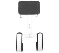 STOBAZA Adjustable Snare Drum Back Frame Aluminum Marching Drum Carrier with White Shoulder Strap Percussion Accessory for Musicians Easy to Assemble and Carry