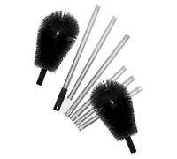 STOBAZA Adjustable Telescoping Gutter Cleaning Brush with Extension Pole, Plastic and Stainless Steel Material for Effortless Maintenance and Multi-angle Cleaning, for Preparing Homes