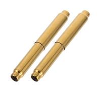 STOBAZA Adjustable Toilet Paper Holder Rod Replacement Stainless Steel Spring-Loaded Roller for Bathroom Tissue Dispenser 2 Pack Fits Various Roll Sizes Easy Installation