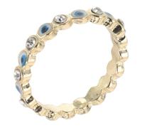 STOBAZA Adjustable Women Evil Eye Ring Metal Finger Band with Unique Design for Halloween and Daily Wear Statement Jewelry Accessory