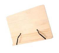 STOBAZA Adjustable Wooden Music Stand Rack with Elastic Steel Clip, Multi-Functional Reading Holder for Playing and Learning, Compact Desktop Book Stand 30x20cm