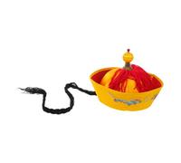 STOBAZA Ancient Chinese Emperor Hat Prop for Adults Lightweight Paperboard Retro Cosplay Headwear for Stage Performance Hanfu Drama Authentic Royal Crown