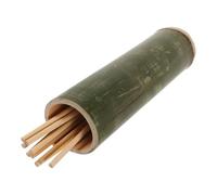 STOBAZA Antique Bamboo Tube Pot Toss Arrow Game Set for Outdoor School Corporate Team Building Vintage Design Pot with Arrows for Hand-eye Coordination and Throwing Skill Enhancement