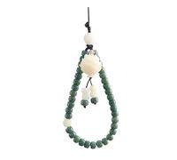 STOBAZA Antique Bodhi Beaded Phone Lanyard Decorative Chinese Style Short Phone Strap for Mobile Music Players USB Flash Drives Accessory