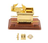 STOBAZA Ark of the Covenant Statue Ornament Jewish Religious Artifact Model with Functional Lid Home Decor Faith-Based Collectible