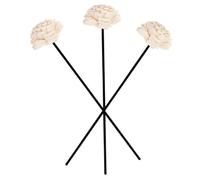 STOBAZA Aromatherapy Rattan Diffuser Sticks Handmade Dried Flower Decor 3Pcs for Home Fragrance and Air Freshening (Black)